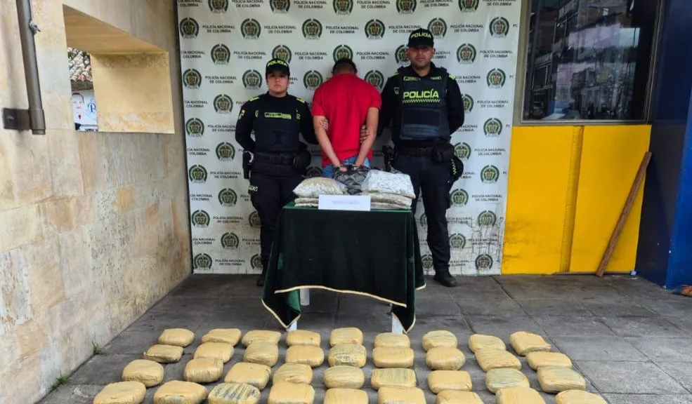 En Santa Fe un hombre fue capturado con 35 kilos de marihuana