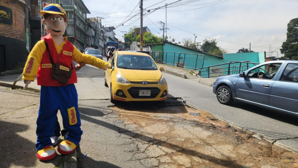 En Santa Fe vecinos de El Guavio denuncian accidentes constantes tras grave deterioro vial