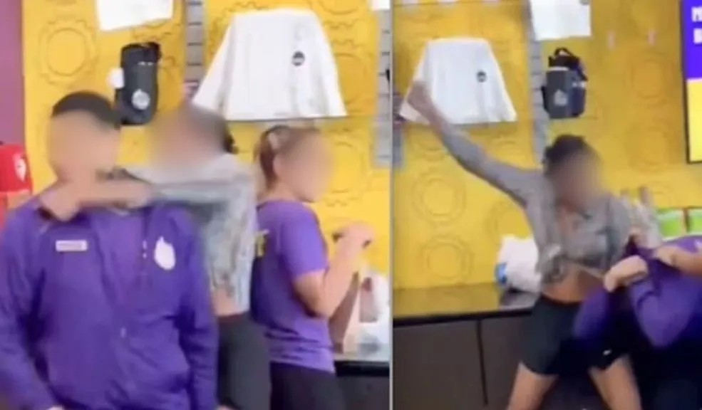 En video: mujer le dio una golpiza a empleado dentro de un gimnasio 2 En video: mujer le dio una golpiza a empleado dentro de un gimnasio Las instalaciones de un gimnasio en Miami, Estados Unidos, se volvieron un ring de boxeo luego que una usuaria agrediera físicamente a un trabajador del establecimiento.