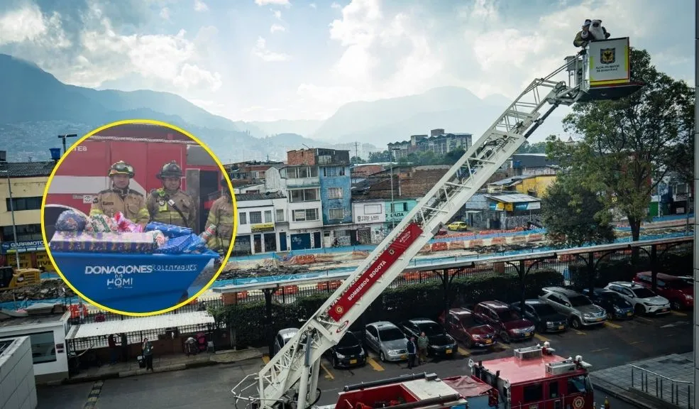 La Navidad llega a los hospitales de la capital con ‘El trineo más grande de Bogotá’ La Navidad llega a los hospitales de la capital, y los regalos no lo hacen por la chimenea, sino por las ventanas, con la ayuda de ‘El Trineo más grande de Bogotá’ del Cuerpo de Bomberos.