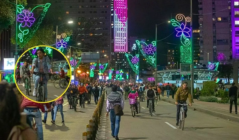 Llego la ciclovía nocturna con más de 95 kilómetros para disfrutar este 11 de diciembre Bogotá vivirá la Ciclovía Nocturna el 11 de diciembre, con más de 95 kilómetros de vías cerradas para que miles de ciudadanos disfruten la ciudad a pie o en bicicleta bajo el ambiente navideño.