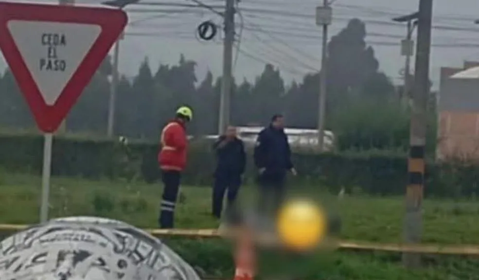 Motociclista perdió la vida en fuerte accidente en Zipaquirá