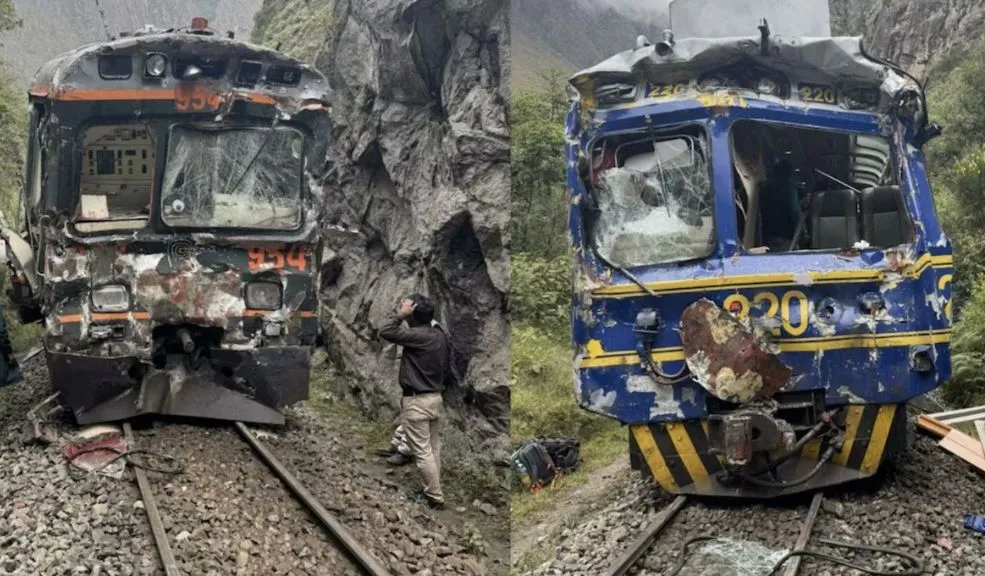 Un muerto y decenas de heridos tras choque de dos trenes en ruta a Machu Picchu Al menos una persona ha muerto y otras 36 han resultado heridas tras el choque frontal de dos trenes que cubrían la ruta turística hacia el Parque Arqueológico Nacional De Machu Picchu, en la localidad de Ollantaytambo, provincia de Urubamba, en el sur de Perú.