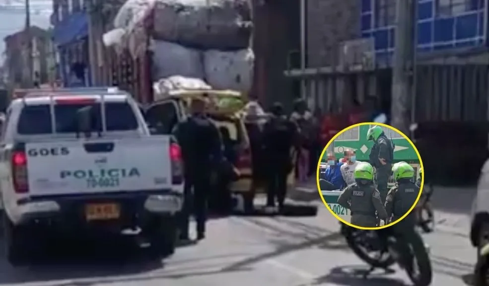 En Soacha: presuntos fleteros fueron capturados huyendo en un taxi 7 En Soacha: presuntos fleteros fueron capturados huyendo en un taxi Una persecución de película terminó en la captura de cuatro hombres señalados de cometer un robo bajo la modalidad de fleteo, en el municipio de Soacha.