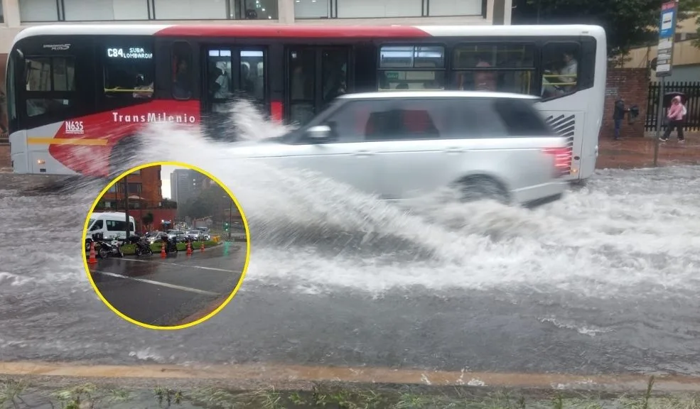 ¡La capital bajo el agua! Inundaciones y encharcamientos provocan tremendo trancón Las intensas lluvias en la capital han provocado inundaciones y encharcamientos que han afectado la movilidad en las localidades de Chapinero, Antonio Nariño y Barrios Unidos.