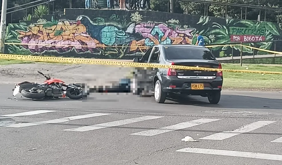 Accidente en Kennedy motociclista murió en un choque con un automóvil