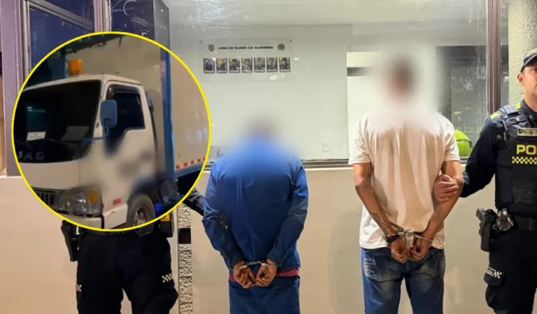 En Barrios Unidos persecución terminó en la captura de dos personas por robo de millonaria maquinaria