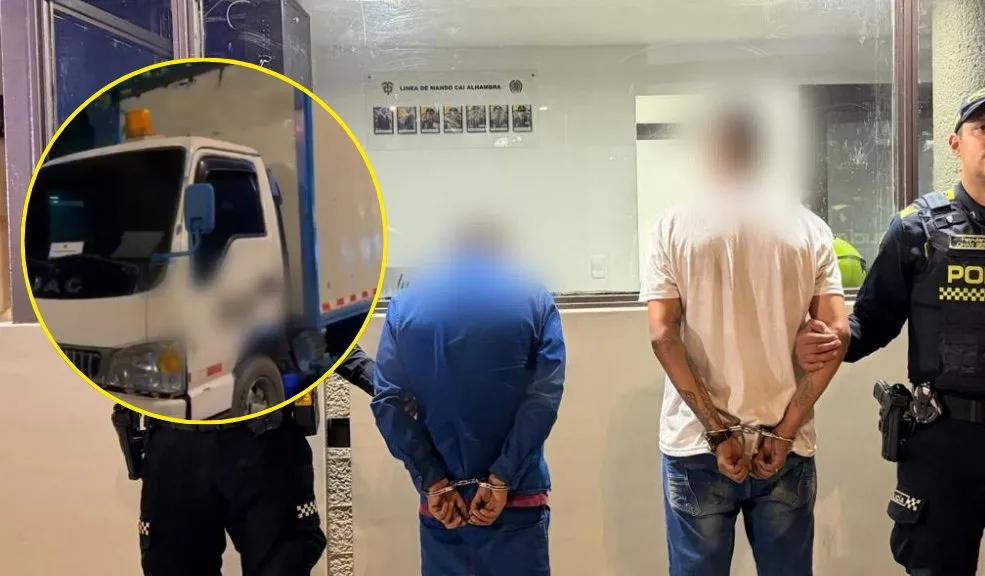 En Barrios Unidos persecución terminó en la captura de dos personas por robo de millonaria maquinaria