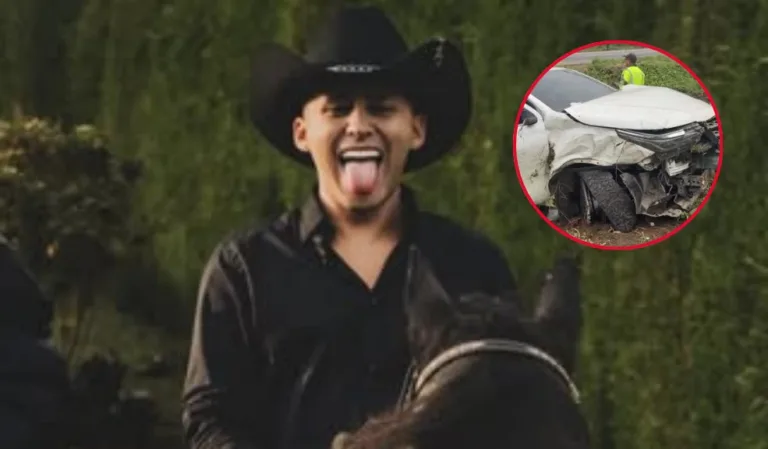 Nuevo accidente a cantante de música popular. Sebastián Ayala sufrió un aparatoso choque en su vehículo
