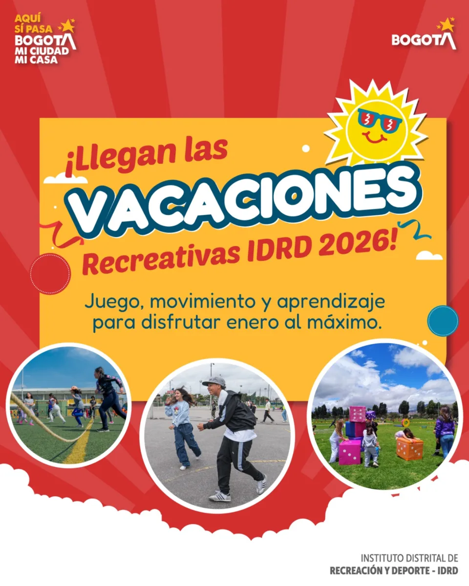 Llegan las vacaciones recreativas: prográmese para que lleve a su hijo ¡Aproveche los últimos días de descanso! Si sus hijos siguen en casa, el Distrito cuenta con una programación especial de Vacaciones Recreativas. Conozca aquí los pasos para inscribirlos de forma gratuita.