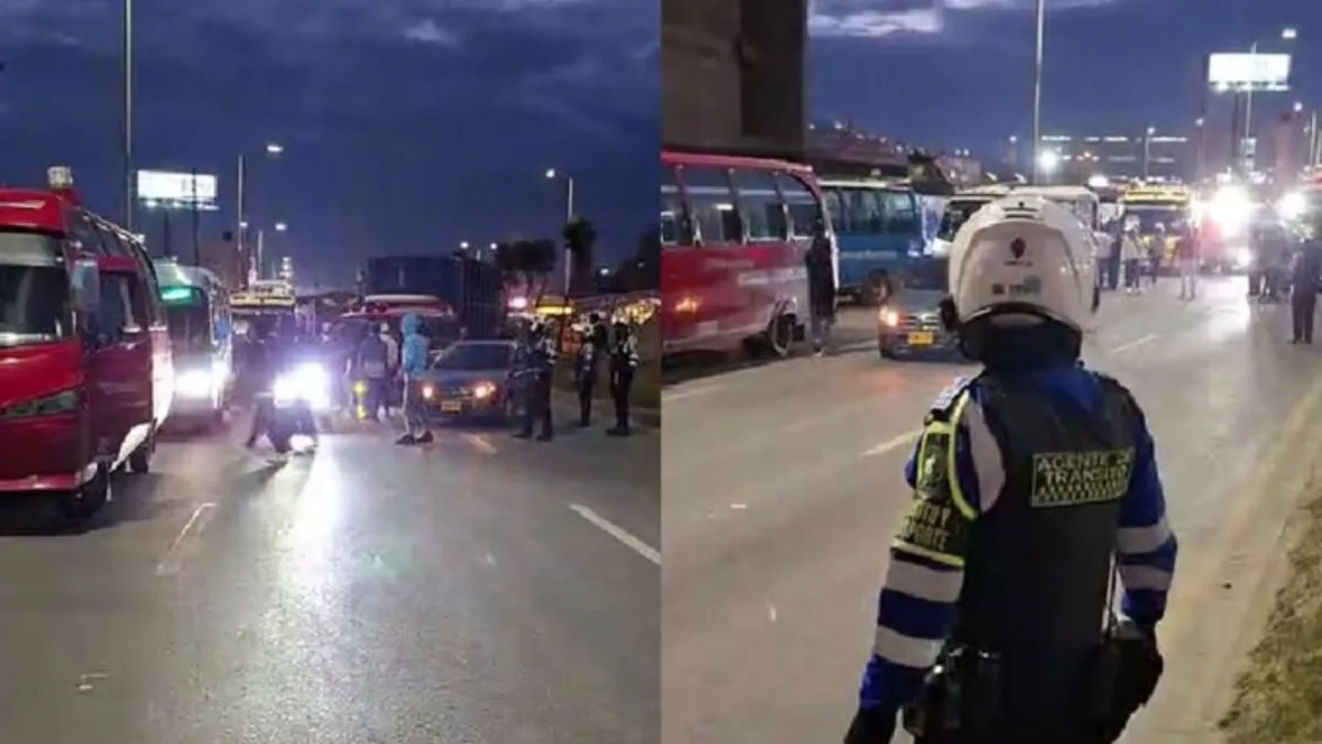 Conductores de transporte en Soacha bloquearán la Autopista Sur Actualmente, transportadores del municipio de Soacha bloquean la Autopista Sur y anunciaron nuevas protestas para mañana desde las 4:30 a. m. en ambos sentidos, exigiendo mayor seguridad a las autoridades. La semana pasada fue asesinado un conductor y hoy se presentó otro ataque aparentemente por no pagar 'vacunas'.