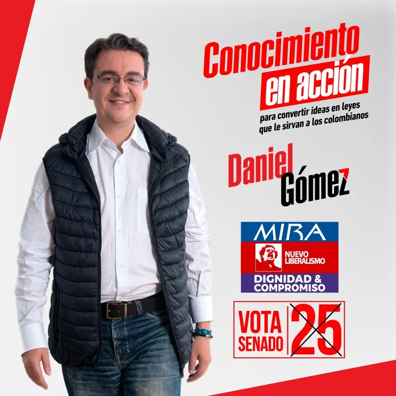 De 'duro' de la economía a buscarle soluciones al pueblo: Daniel Gómez se lanza al Senado 1 Daniel Gomez