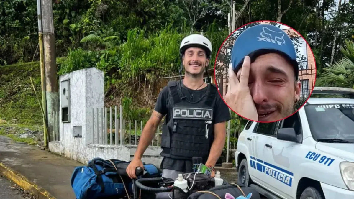 Le frenaron el sueño a Augusto de recorrer el continente en su bici Tras recorrer más de 10.000 kilómetros por Sudamérica, la travesía de Augusto Cardinale se ha visto frenada por un lamentable incidente en la capital colombiana.