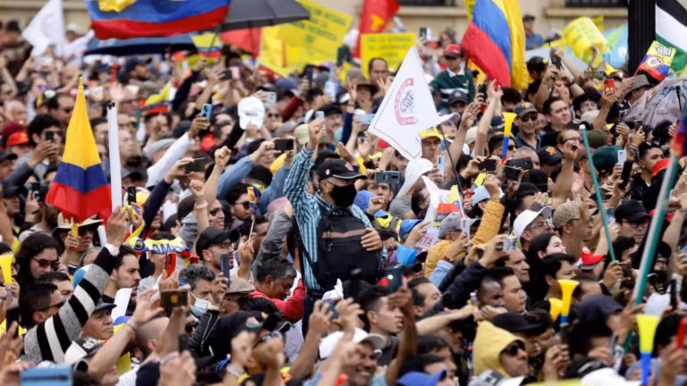 marchas en Bogotá
