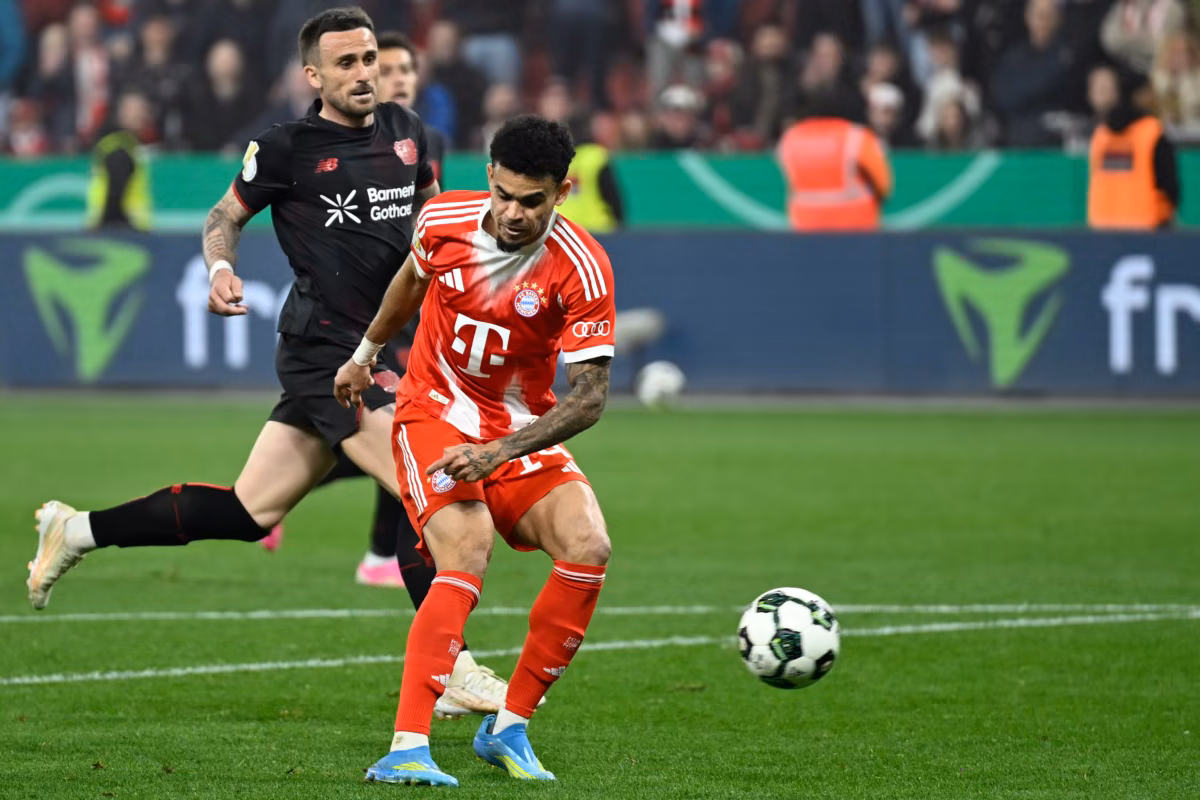 'Lucho' va por el triplete. Gol y clasificación a la final de la copa alemana. 10 'Lucho' va por el triplete. Gol y clasificación a la final de la copa alemana. 'Lucho' Díaz anotó en la clasificación del Bayern a la final de la copa alemana, instancia a la que no llegaban hace seis años.